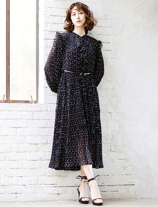 ＜SPECCHIO＞前開きティアード フリルワンピース