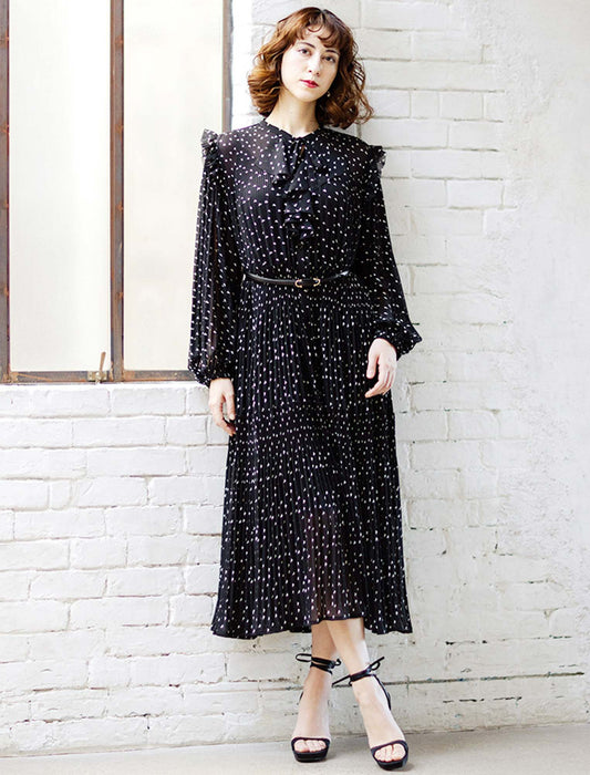 ＜SPECCHIO＞前開きティアード フリルワンピース