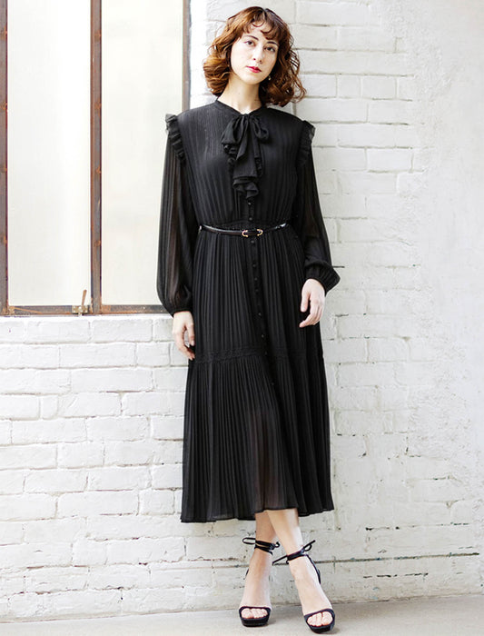 ＜SPECCHIO＞前開きティアード フリルワンピース