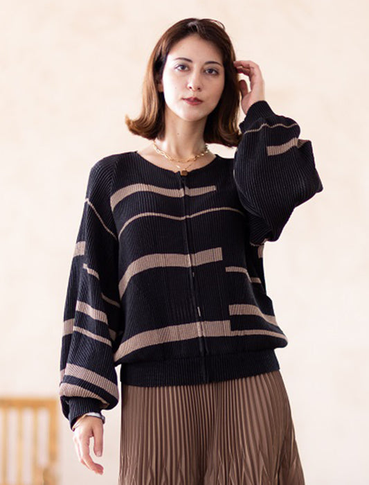 ＜SPECCHIO＞ノーカラーZIPブルゾン　