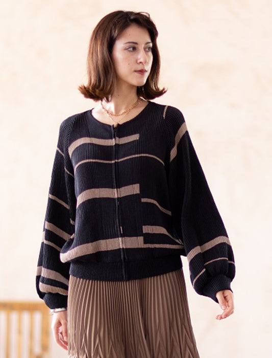 ＜SPECCHIO＞ノーカラーZIPブルゾン　