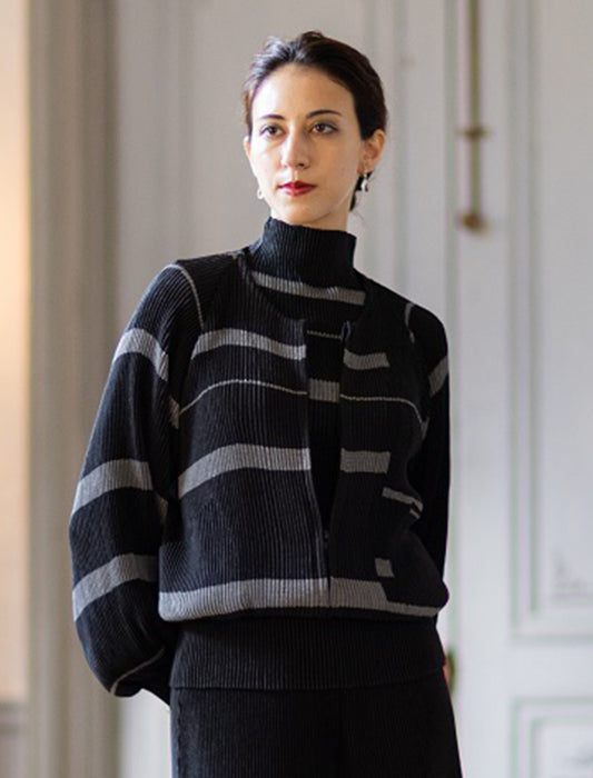 ＜SPECCHIO＞ノーカラーZIPブルゾン　