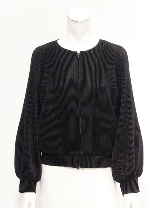 ＜SPECCHIO＞ノーカラーZIPブルゾン　