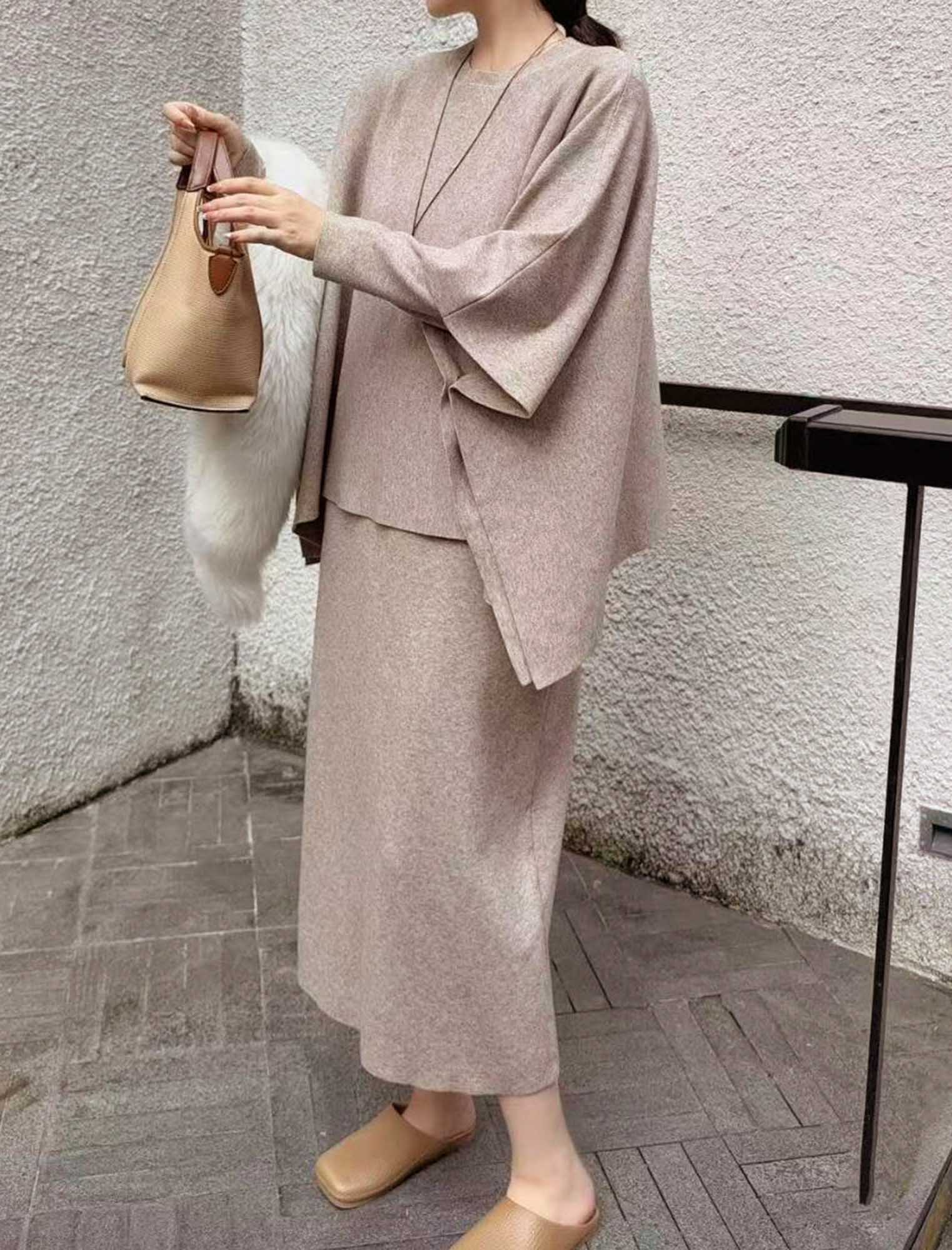 大人の着回しシンプルモダン ニットセットアップ | Northmall（ノース