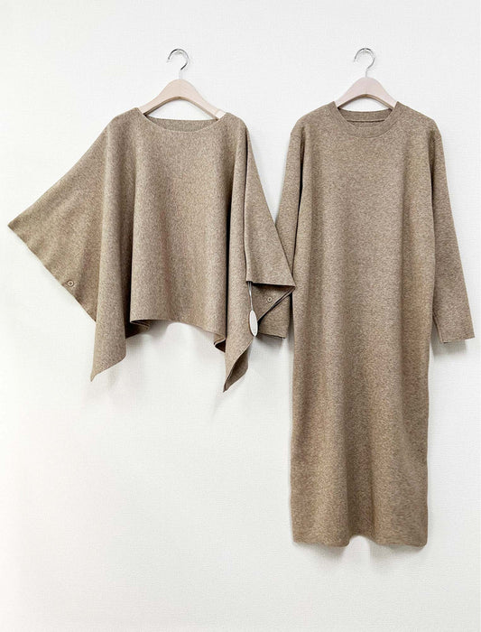 大人の着回しシンプルモダン ニットセットアップ