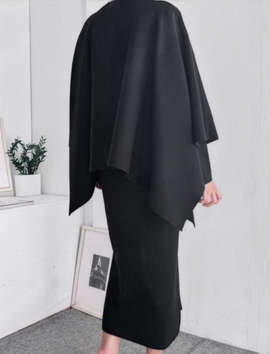 大人の着回しシンプルモダン ニットセットアップ