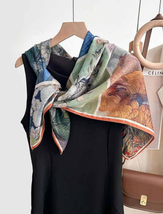 アートモチーフ大判スカーフ