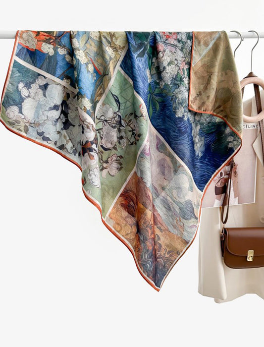 アートモチーフ大判スカーフ