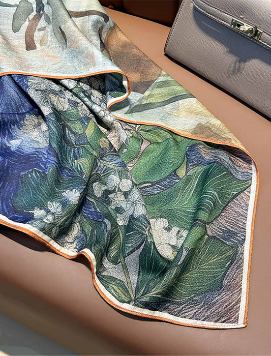 アートモチーフ大判スカーフ