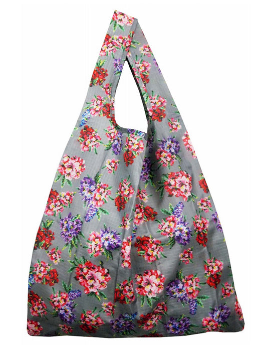 軽量 花柄プリント エコバッグ