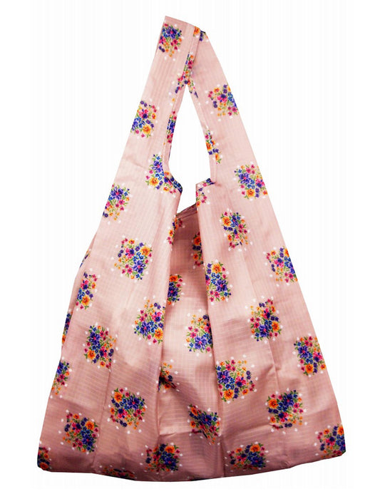 軽量 花柄プリント エコバッグ