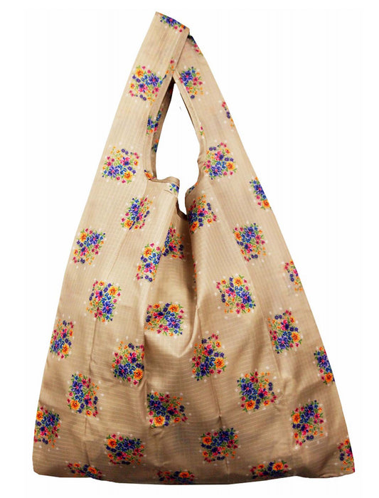 軽量 花柄プリント エコバッグ