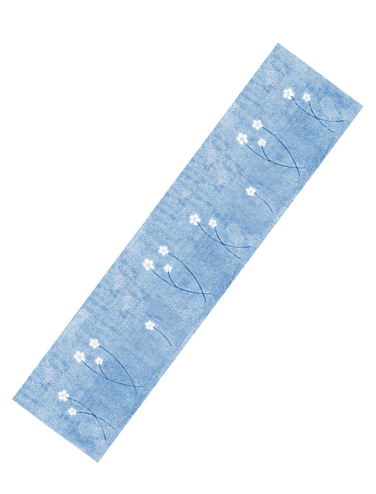 コットン素材花柄 180cmロングキッチンマット