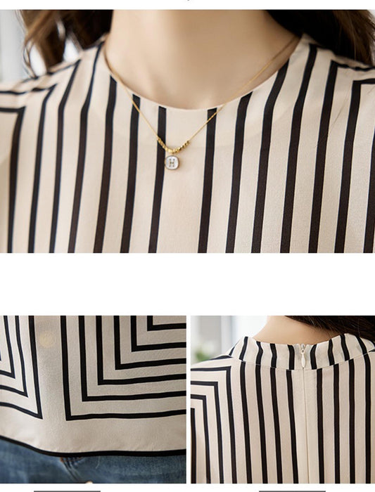 着やせ見えプリントトップス