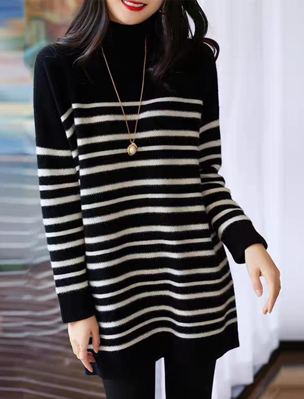 ボーダーニットチュニック | Northmall（ノースモール）暮らしを素敵に