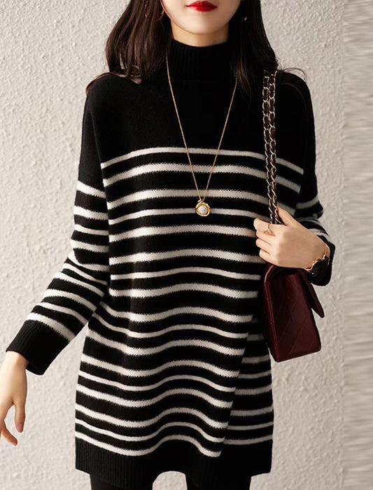 ボーダーニットチュニック