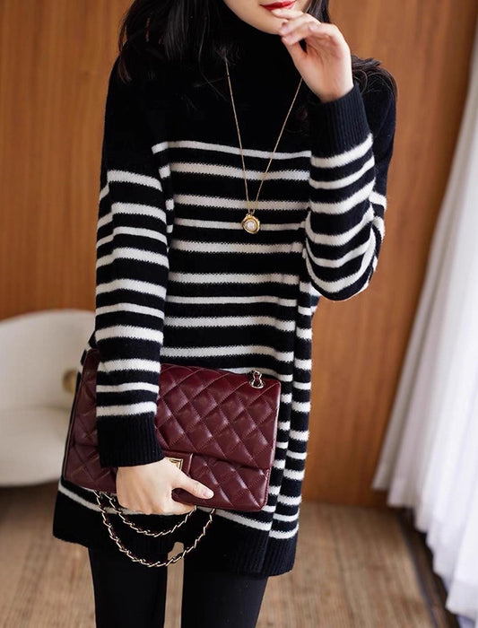 ボーダーニットチュニック