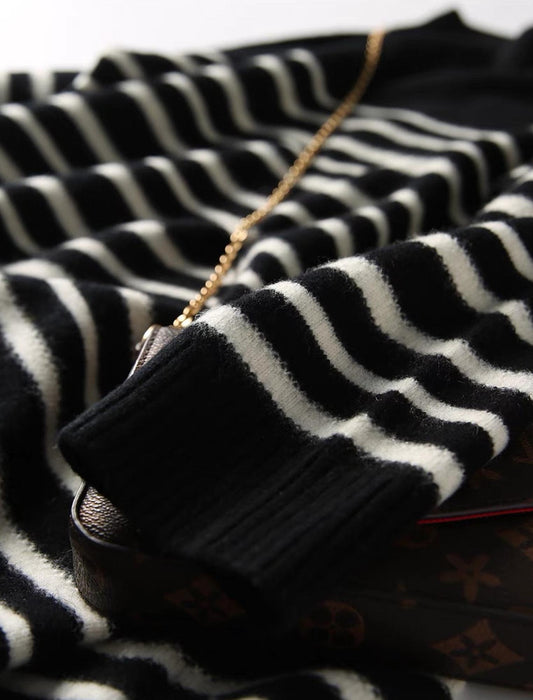 ボーダーニットチュニック