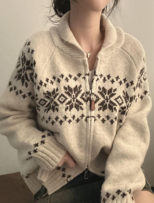 【近日入荷】ダブルジップアップカーディガン　※グレーは1月下旬入荷予定