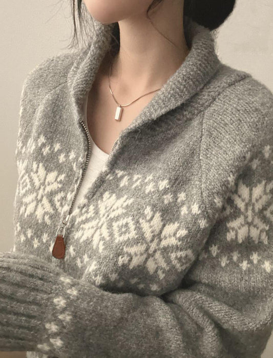 【近日入荷】ダブルジップアップカーディガン　※グレーは1月下旬入荷予定