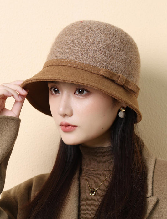 リボン付きバケットハット