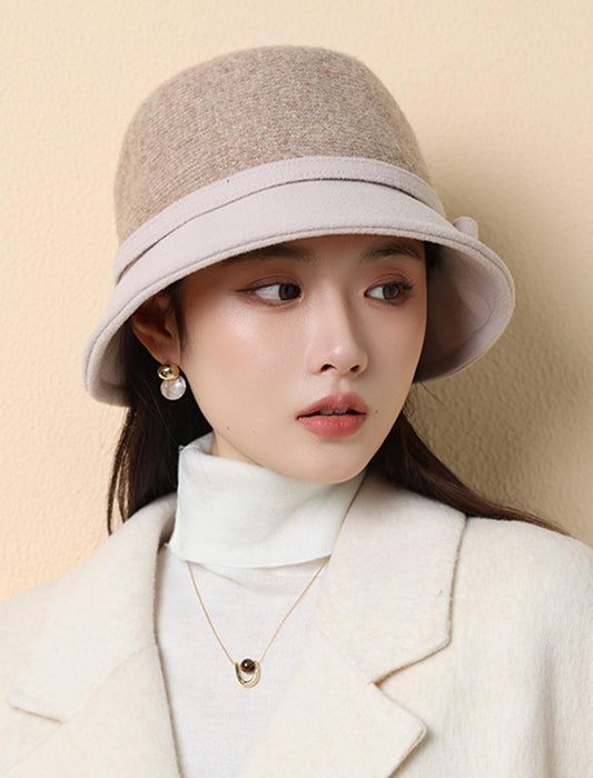 リボン付きバケットハット