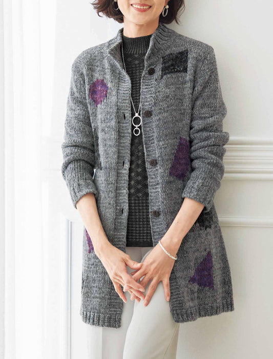 【受注】ロングニットソフトカーディガン