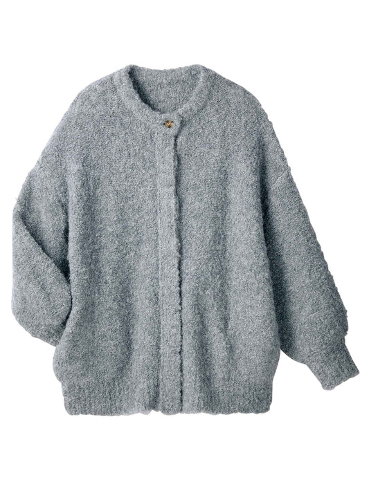 【受注】プードルみたいなふわふわニットカーディガン