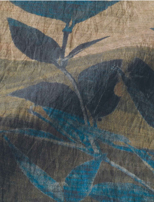 【受注】パネルボーダープリントオーバーブラウス