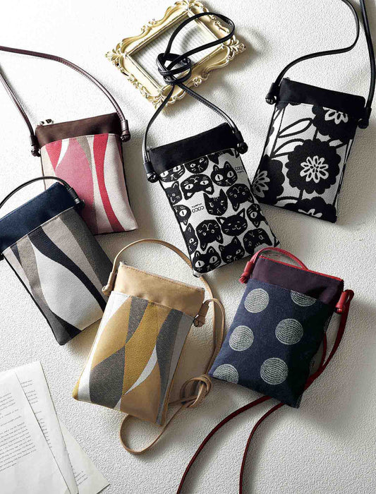 【受注】パンクリエーション尾州素材使用スマホポシェット