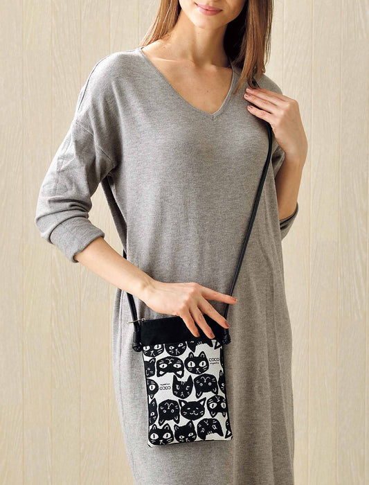 【受注】パンクリエーション尾州素材使用スマホポシェット