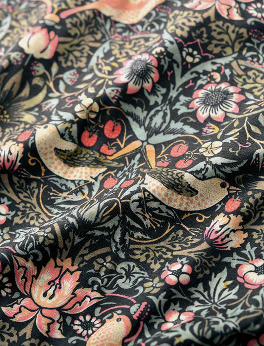 【受注】ウイリアムモリスイチゴ泥棒柄プリントプルオーバー