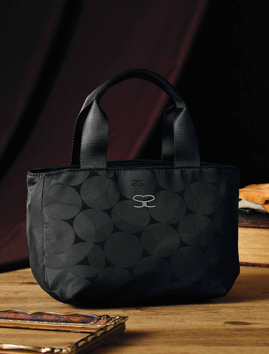 【受注】サボイ　バルーン柄ラインストーン使い3層式手提げ