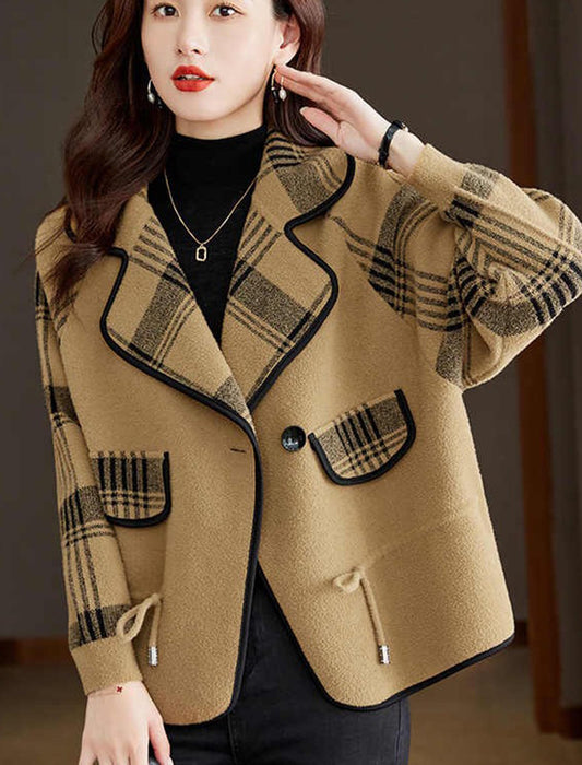 配色チェックパイピングジャケット | Northmall（ノースモール）暮らし