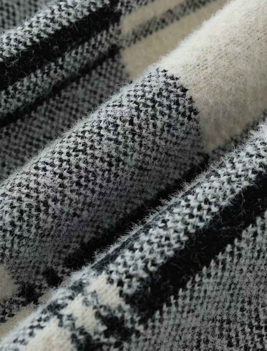 【近日入荷】配色チェックパイピングジャケット　※2月上旬入荷