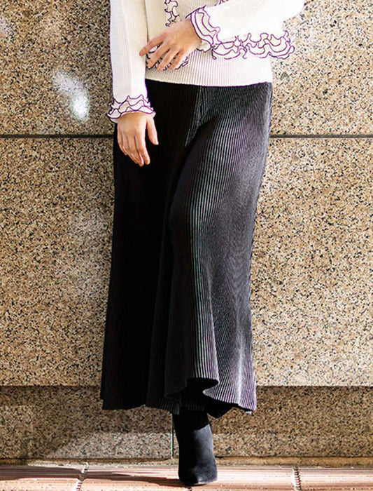 ＜SPECCHIO＞シャトルプリーツ フレアパンツ