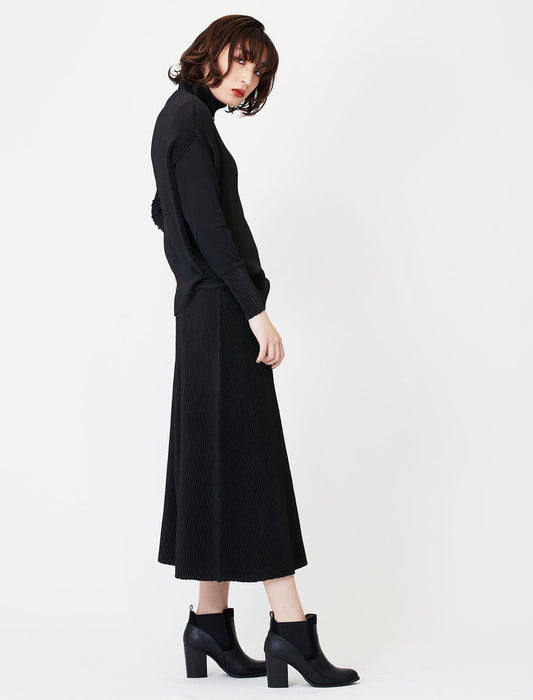 ＜SPECCHIO＞シャトルプリーツ フレアパンツ