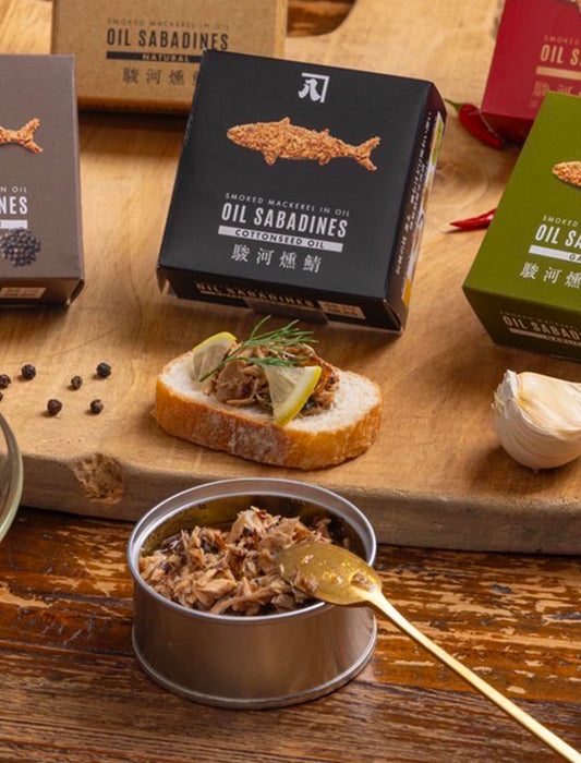 OIL SABADINES(さば燻製油漬)　綿実油