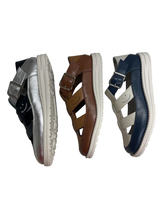 バイカラー・コンフォートグルカサンダル