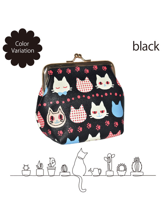 ネコがま口ミニポーチ