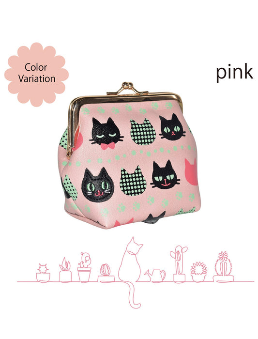ネコがま口ミニポーチ