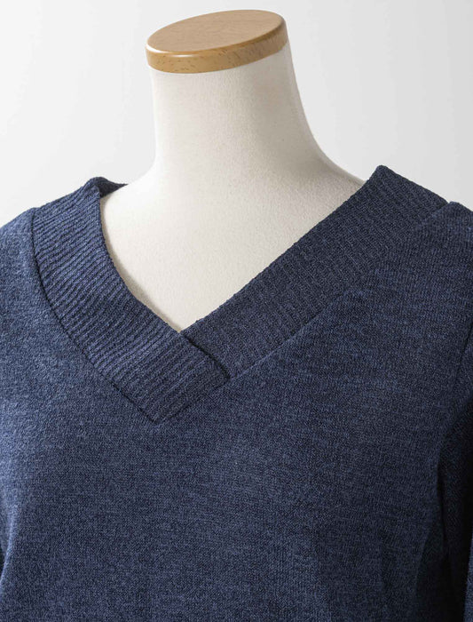 ウエストドロストニットワンピース