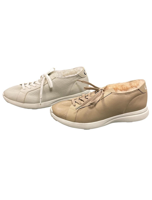 一枚革メリノムートン　軽量スニーカー