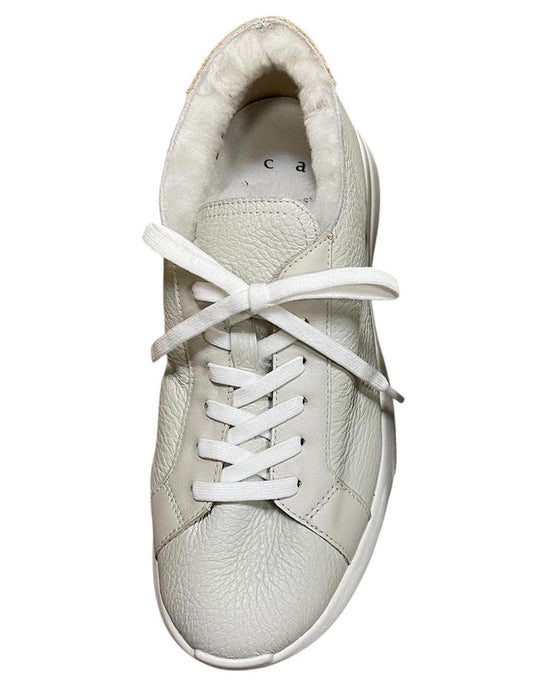 一枚革メリノムートン　軽量スニーカー