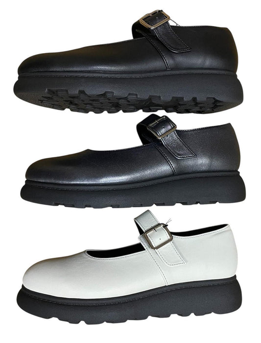 牛革 モダンタルトソール メリージェーンシューズ