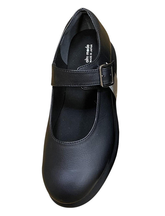 牛革 モダンタルトソール メリージェーンシューズ