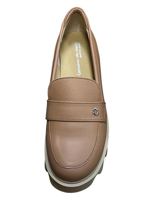 牛革　タルトソール モダンローファー