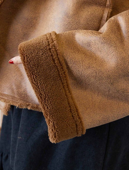 フェイクムートンライダースジャケット