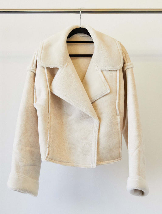 フェイクムートンライダースジャケット