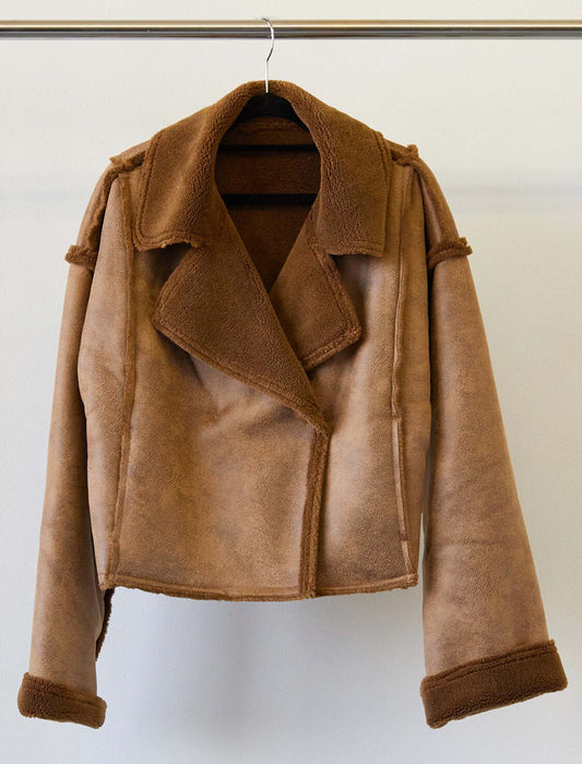 フェイクムートンライダースジャケット